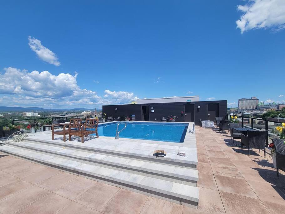 Condo 2 Ch - 500M Vieux-Quebec & Gym ภายนอก รูปภาพ
